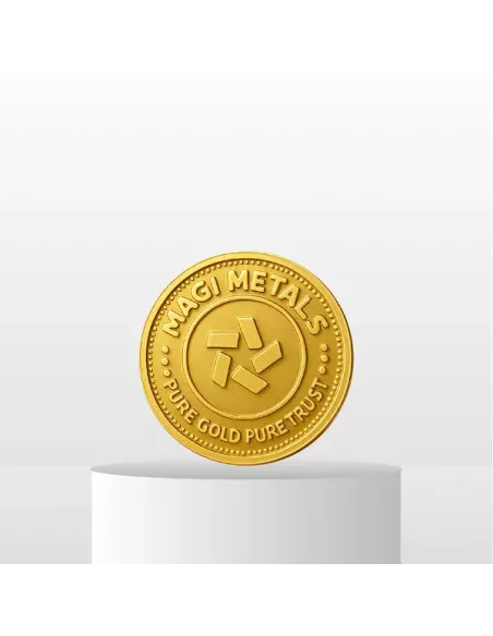 Magi Gold Coin of 0.5 Gram / Half Gram in 24Kt 999 Purity / Fineness