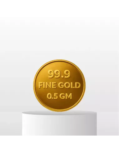 Magi Gold Coin of 0.5 Gram / Half Gram in 24Kt 999 Purity / Fineness