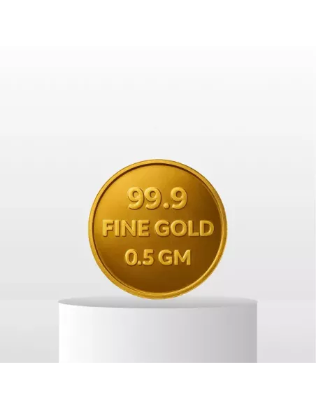 Magi Gold Coin of 0.5 Gram / Half Gram in 24Kt 999 Purity / Fineness