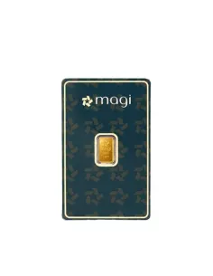 Magi Gold Bar Of 1 Gram 24Kt Gold 999 Purity Fineness