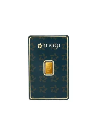 Magi Gold Bar Of 2 Gram 24Kt Gold 999 Purity Fineness