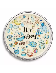 Magi Personalised IT'S A BOY Silver Coin Of 100 Gram in 999 Purity / F