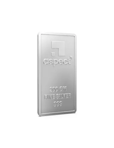 Aspect Bullion Silver Kalpvruksha Bar Of 200 Grams in 24 Karat 999 Pur
