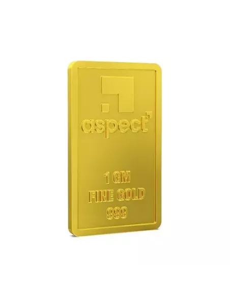 Aspect Bullion Rose Gold Bar Of 1 Grams in 24 Karat 999 Purity / Finen