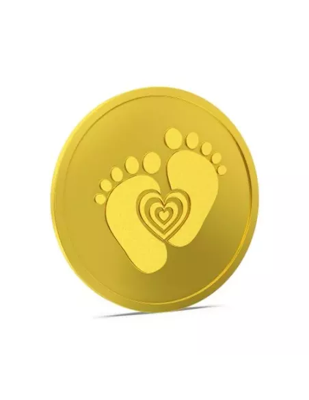 Aspect Bullion Baby Shower Gold Coin Of 8 Grams in 24 Karat 995 Purity