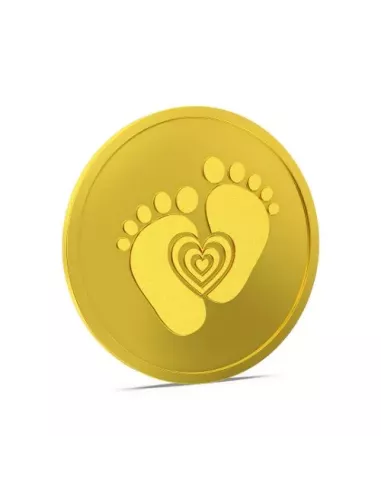 Aspect Bullion Baby Shower Gold Coin Of 10 Grams in 24 Karat 995 Purit