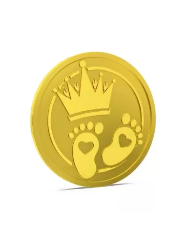 Aspect Bullion Baby Shower Gold Coin Of 5 Grams in 24 Karat 995 Purity