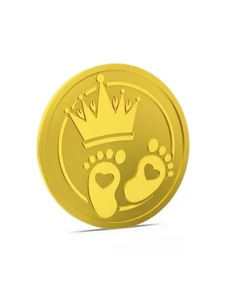 Aspect Bullion Baby Shower Gold Coin Of 8 Grams in 24 Karat 995 Purity