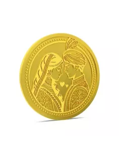 Aspect Bullion Happy Wedding Gold Coin Of 5 Grams in 24 Karat 995 Puri