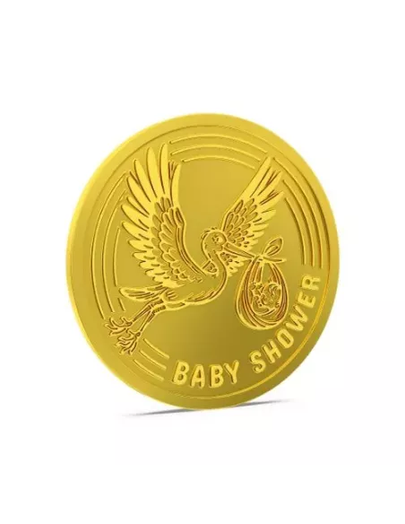 Aspect Bullion Baby Shower Gold Coin Of 8 Grams in 24 Karat 995 Purity