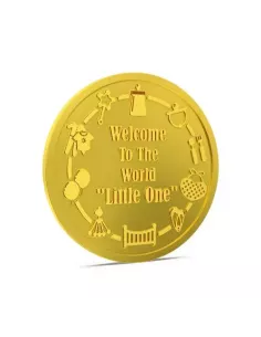 Aspect Bullion Baby Shower Gold Coin Of 8 Grams in 24 Karat 995 Purity