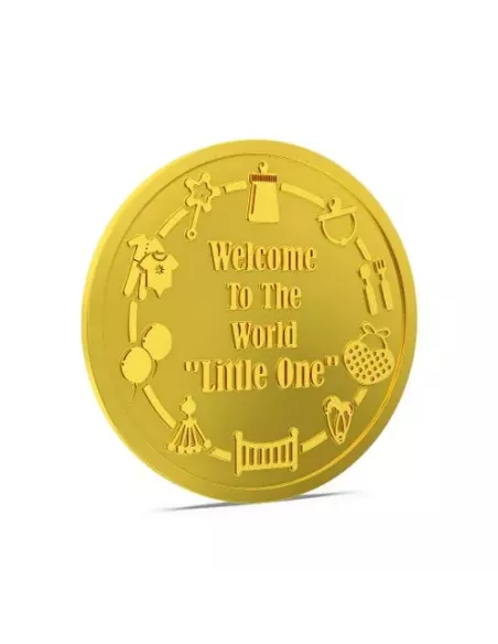 Aspect Bullion Baby Shower Gold Coin Of 10 Grams in 24 Karat 995 Purit