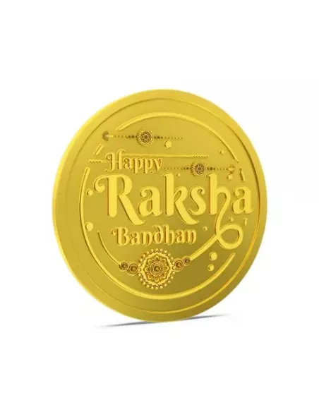 Aspect Bullion Raksha Bandhan Gold Coin Of 8 Grams in 24 Karat 995 Pur