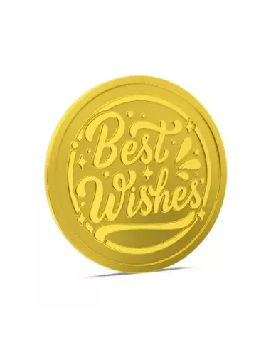 Aspect Bullion Best Wishes Gold Coin Of 5 Grams in 24 Karat 995 Purity