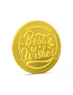 Aspect Bullion Best Wishes Gold Coin Of 8 Grams in 24 Karat 995 Purity