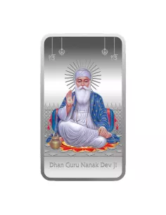 MMTC PAMP Gurunanak Dev Ji Color Silver Bar of 50 Gram in 999.9 Purity
