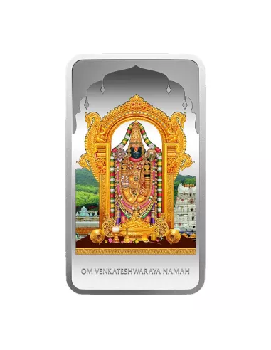 MMTC PAMP Lord Balaji Color Silver Bar of 50 Gram in 999.9 Purity