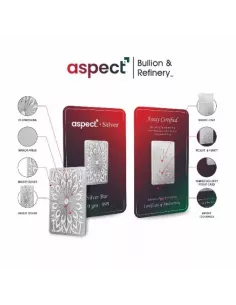 Aspect Bullion Investment  Silver Bar Of 10 Grams in 24 Karat 999 Puri