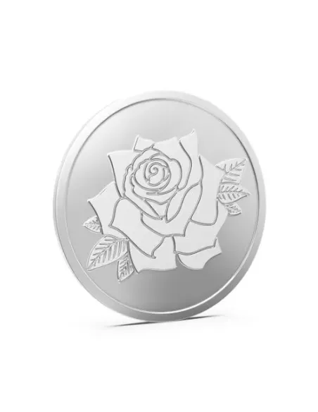 Aspect Bullion Rose Silver Coin Of 10 Grams in 24 Karat 999 Purity / Fineness