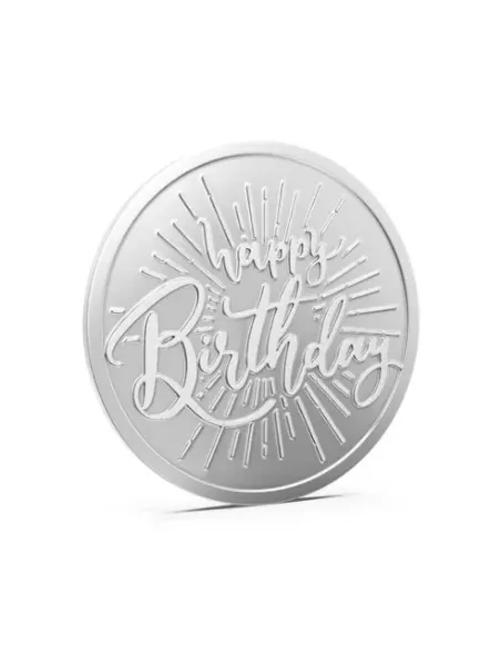 Aspect Bullion Happy Birthday Silver Coin Of 5 Grams in 24 Karat 999 Purity / Fineness