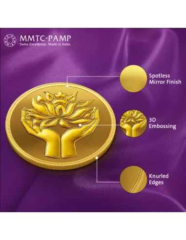 8 Gram Gold  Coin - MMTC-PAMP 24K (999.9 Purity) | Live Price Today |