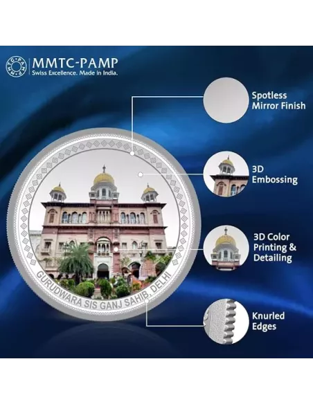 MMTC-PAMP  Colorful Silver Coin of 20 Gram in 999.9 Purity / Fineness