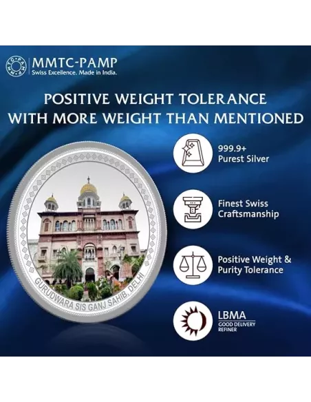 MMTC-PAMP  Colorful Silver Coin of 20 Gram in 999.9 Purity / Fineness