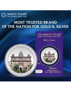 MMTC-PAMP  Colorful Silver Coin of 20 Gram in 999.9 Purity / Fineness