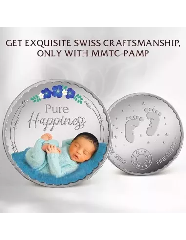 MMTC-PAMP New Born Baby Silver Coin of 20 gm in 999.9 Purity