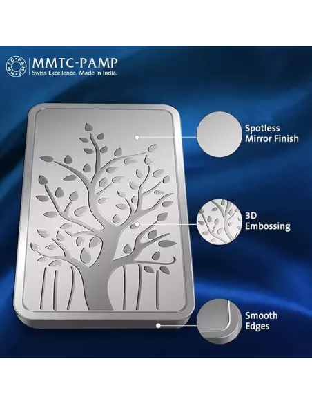 MMTC PAMP Banyan Tree Silver Bar Of 250 Gram in 999.9 Purity / Finenes