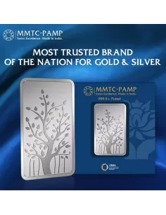 MMTC PAMP Banyan Tree Silver Bar Of 250 Gram in 999.9 Purity / Finenes