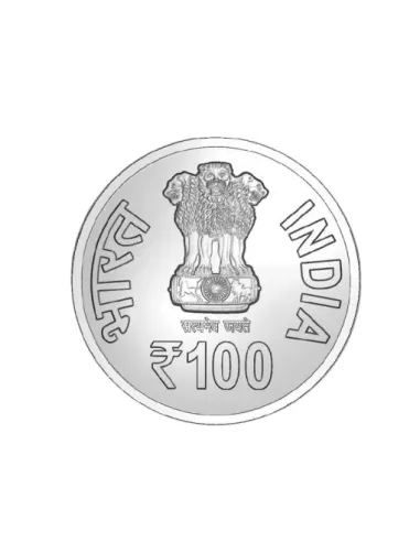 100 Rupees India Govt. Mint Chiki Script By Pandit Raghunath Murmu Boo