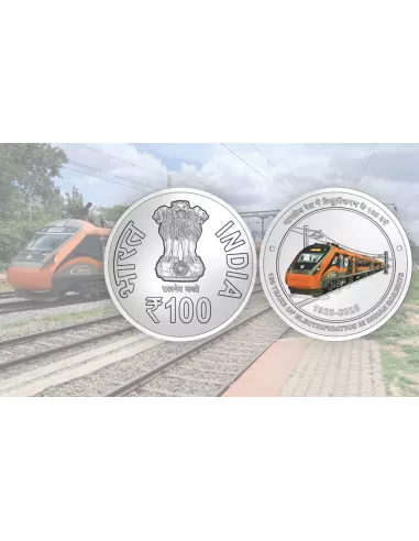 100 Rupees India Govt. Mint  100 Years of Electrification In Indian Ra