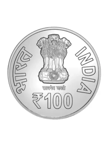 100 Rupees India Govt. Mint 100 Years of Rashtriya Swayamsevak Sangh B