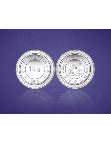 Buy Gujarat Gold Centre Silver Coin Of 10 Gram in 999 24Kt Purity