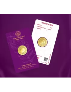 Buy Gujarat Gold Centre buy Gold Coin Of 1 Gram 24Kt in 999 Purity