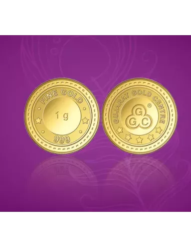 Buy Gujarat Gold Centre buy Gold Coin Of 1 Gram 24Kt in 999 Purity