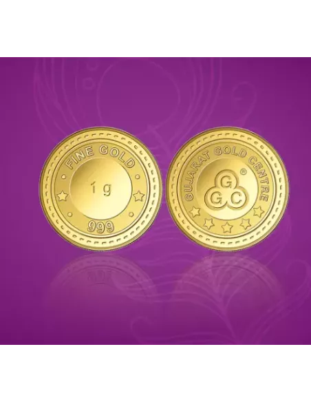 Buy Gujarat Gold Centre buy Gold Coin Of 1 Gram 24Kt in 999 Purity
