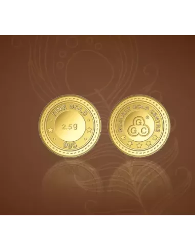 Gujarat Gold Centre buy Gold Coin Of 2.5 Gram  Gold 24Kt in 999 Purity