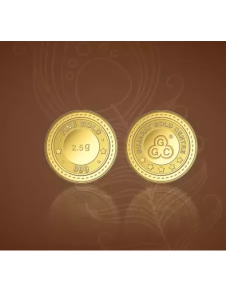 Gujarat Gold Centre buy Gold Coin Of 2.5 Gram  Gold 24Kt in 999 Purity