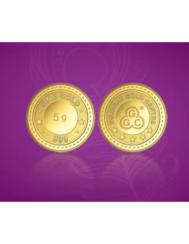 Gujarat Gold Centre buy Gold Coin Of 5 Gram Gold  24Kt in 999 Purity