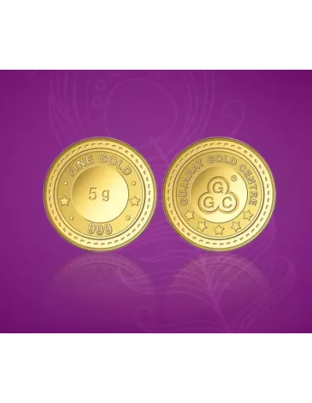 Gujarat Gold Centre buy Gold Coin Of 5 Gram Gold  24Kt in 999 Purity