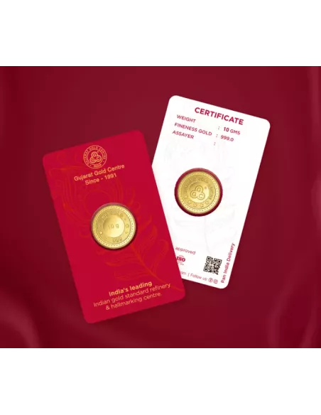 Gujarat Gold Centre buy Gold Bar Of 10 Gram Gold  24Kt in 999 Purity