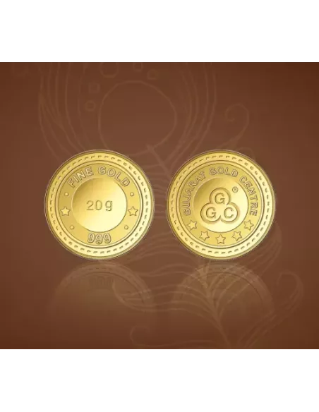 Gujarat Gold Centre buy Gold Coin Of 20 Gram  Gold 24Kt in 999 Purity