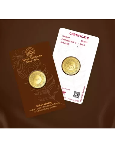 Gujarat Gold Centre buy Gold Coin Of 20 Gram  Gold 24Kt in 999 Purity