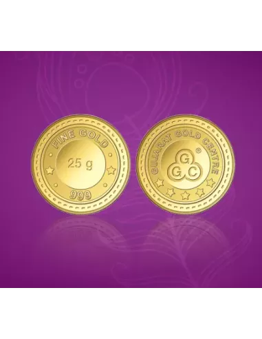 Gujarat Gold Centre buy Gold Coin Of 25 Gram Gold  24Kt in 999 Purity