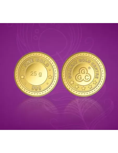 Gujarat Gold Centre buy Gold Coin Of 25 Gram Gold  24Kt in 999 Purity