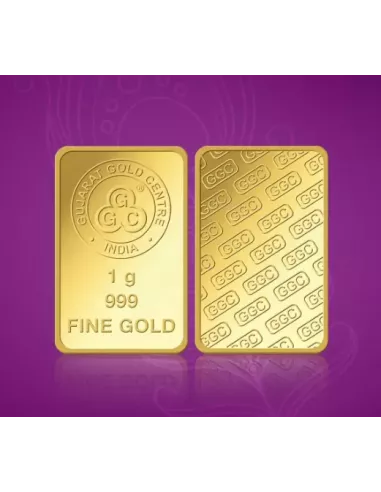Buy Gujarat Gold Centre Gold Bar Of 1 Gram 24Kt in 999 Purity