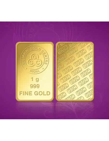 Buy Gujarat Gold Centre Gold Bar Of 1 Gram 24Kt in 999 Purity