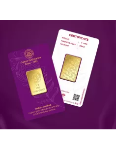 Buy Gujarat Gold Centre Gold Bar Of 1 Gram 24Kt in 999 Purity